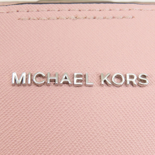 MICHAEL KORS Tote Bag PVC pink logo 2WAY Women Used Authentic