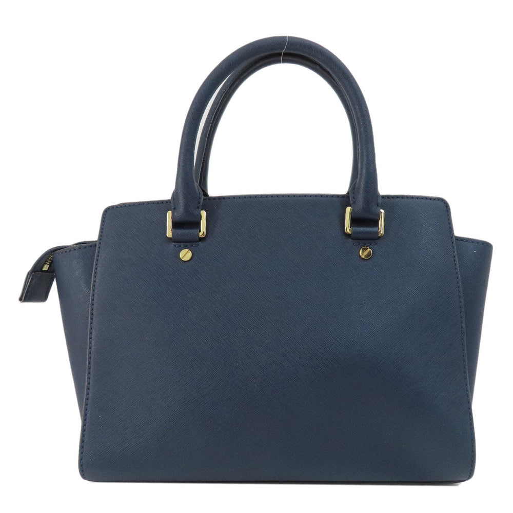 MICHAEL KORS Handbag PVC Navy 2WAY Women Used Authentic