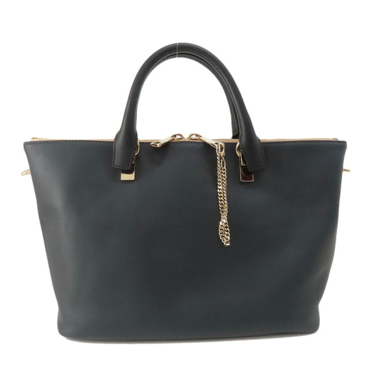 Chloe Tote Bag leather gray logo