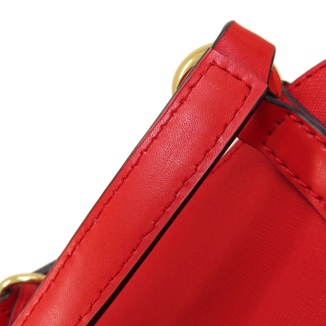 MICHAEL KORS Handbag PVC Red logoMetal 2WAY