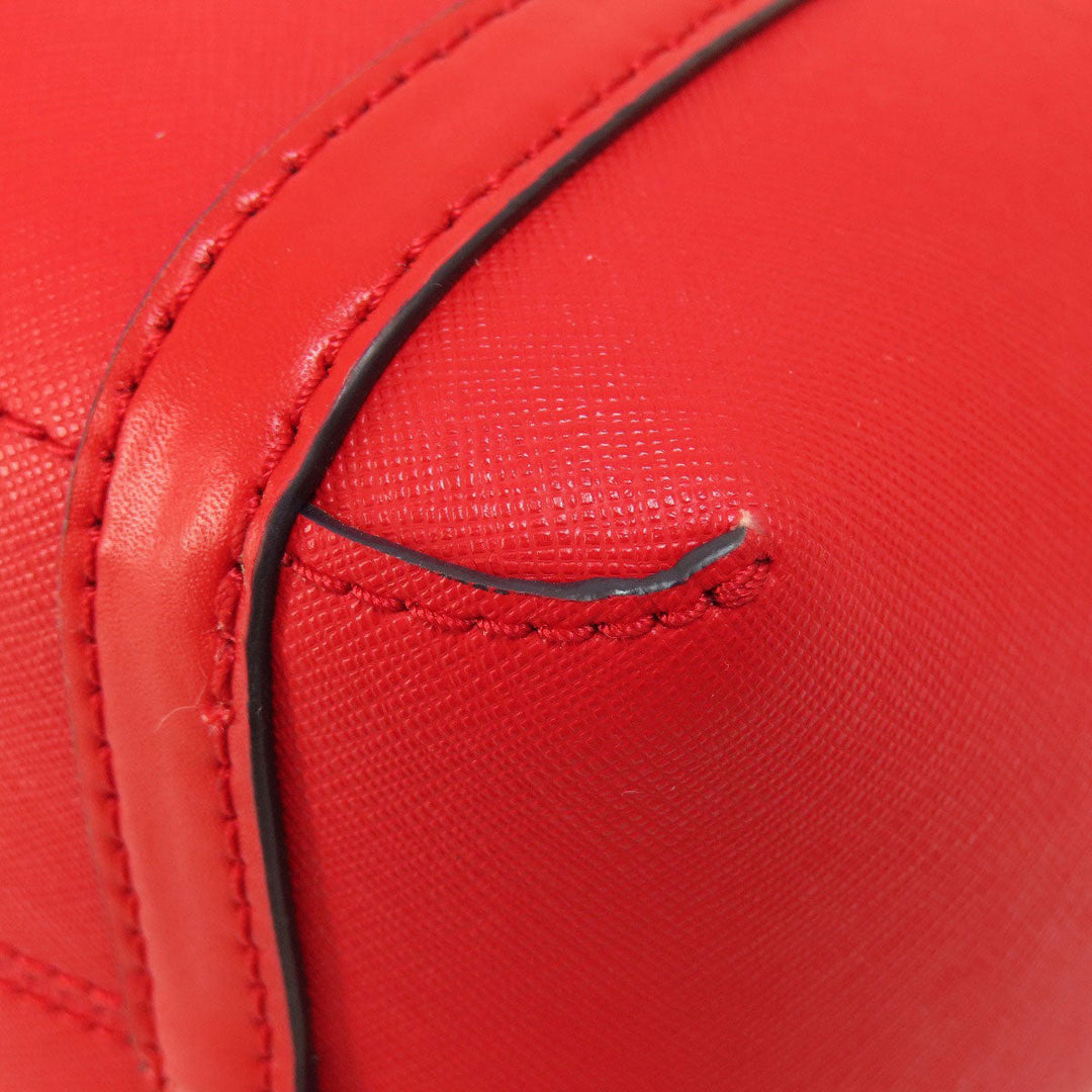 MICHAEL KORS Handbag PVC Red logoMetal 2WAY