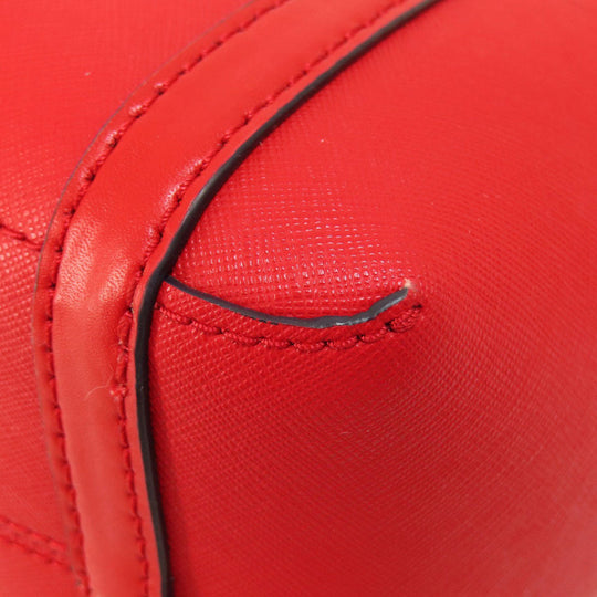 MICHAEL KORS Handbag PVC Red logoMetal 2WAY