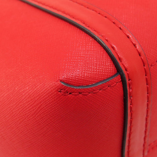 MICHAEL KORS Handbag PVC Red logoMetal 2WAY