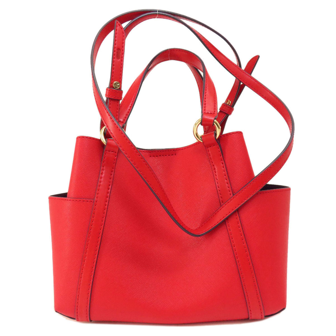 MICHAEL KORS Handbag PVC Red logoMetal 2WAY