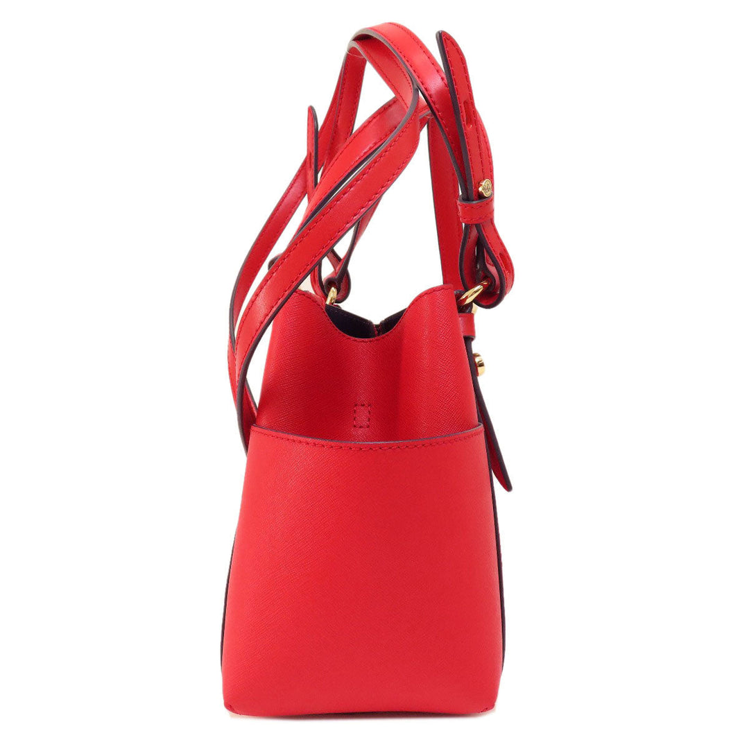 MICHAEL KORS Handbag PVC Red logoMetal 2WAY