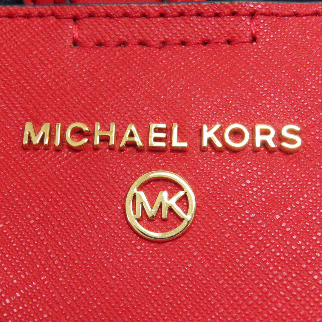 MICHAEL KORS Handbag PVC Red logoMetal 2WAY