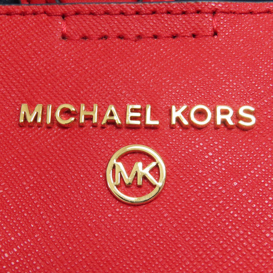 MICHAEL KORS Handbag PVC Red logoMetal 2WAY