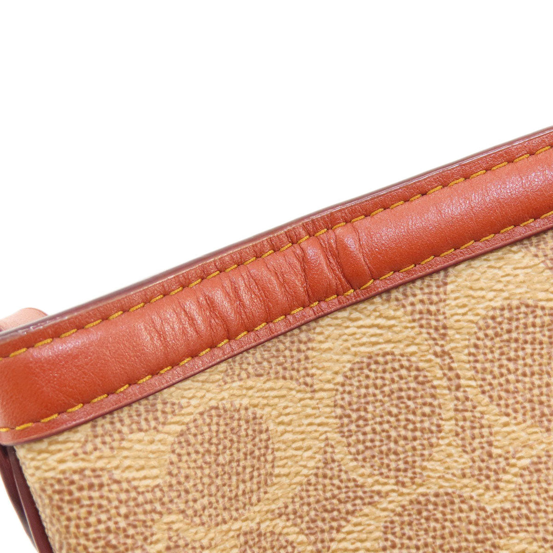 COACH Tote Bag 32714 PVC beige Signature