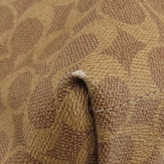 COACH Tote Bag 32714 PVC beige Signature