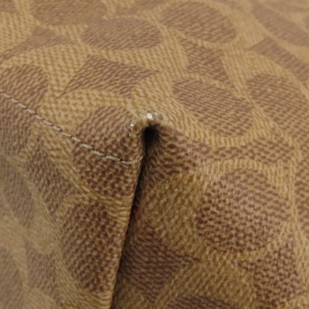 COACH Tote Bag 32714 PVC beige Signature