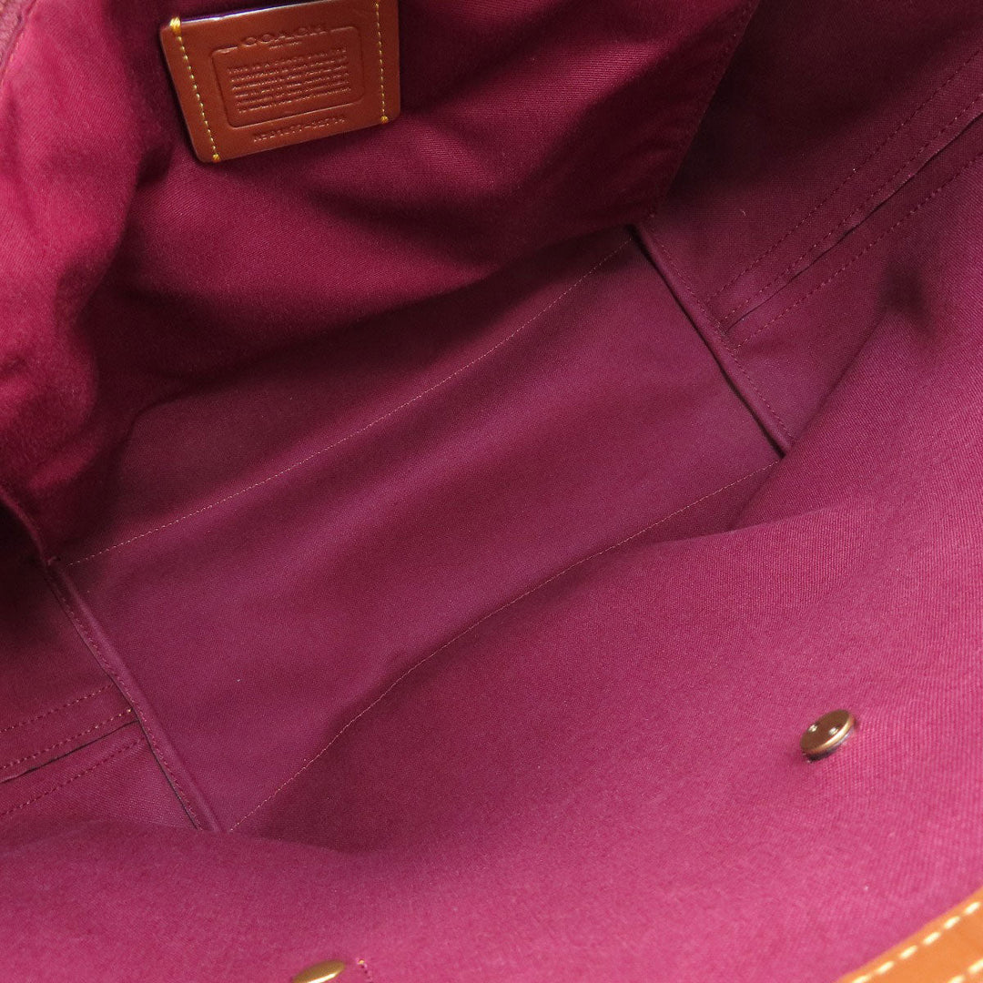 COACH Tote Bag 32714 PVC beige Signature