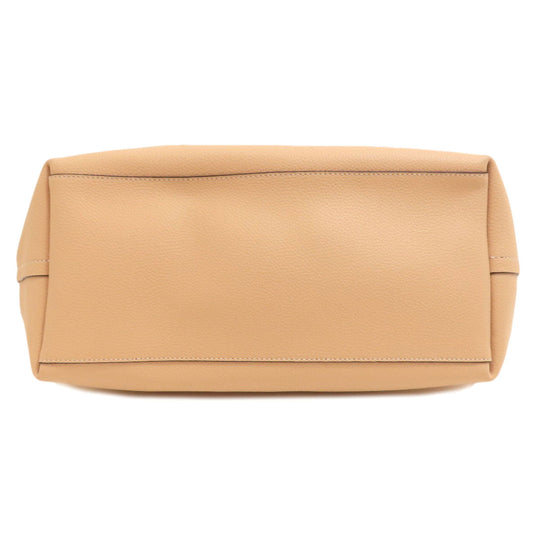 COACH Tote Bag 58849 leather beige logoMetal