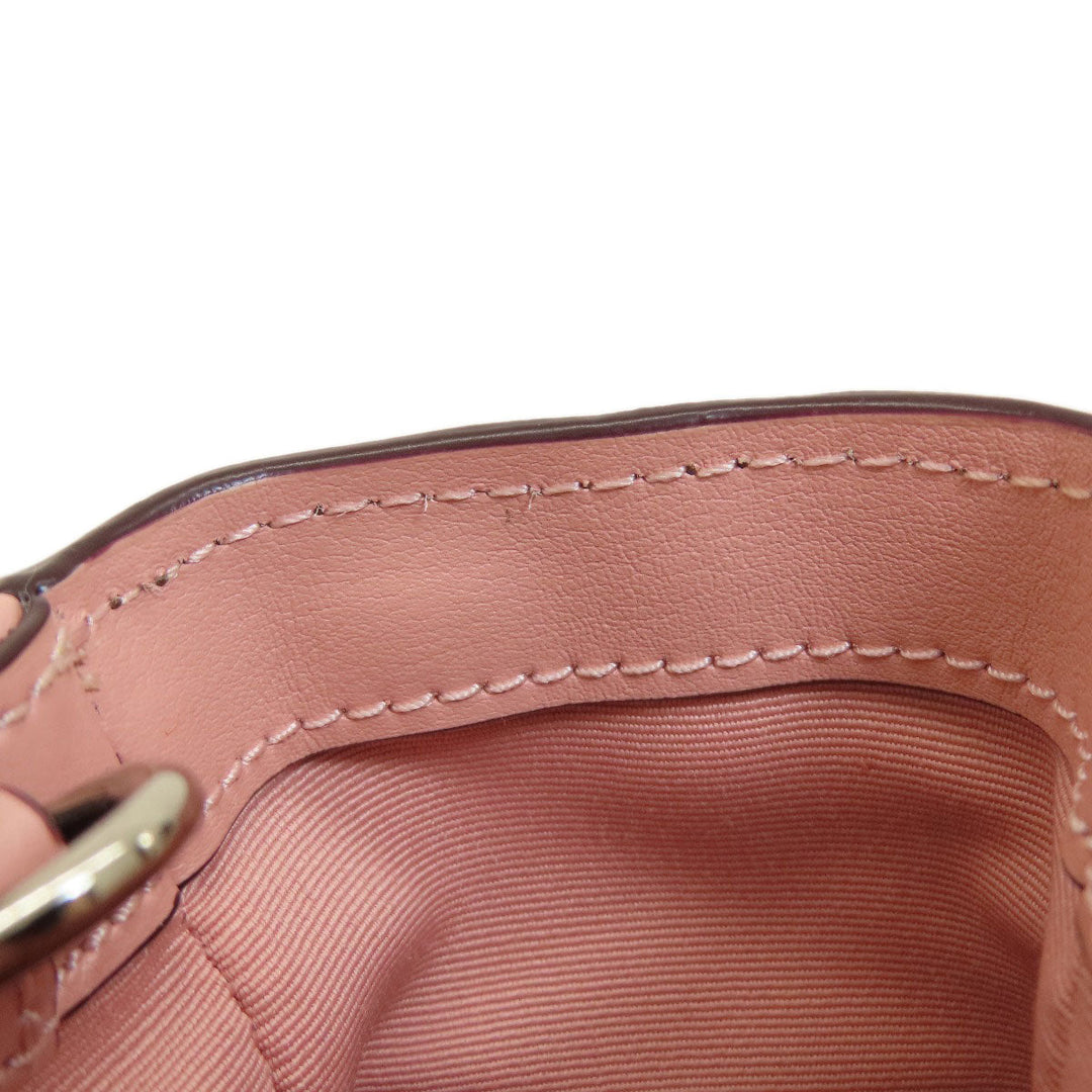 COACH Handbag F67027 PVC Brown Signature 2WAY Women Used Authentic