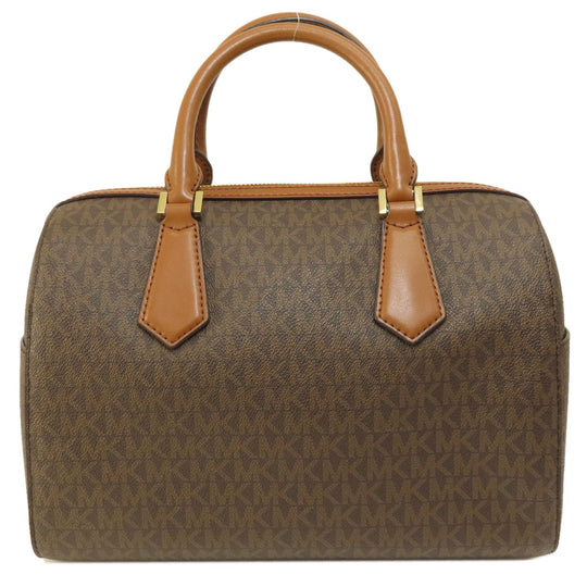 MICHAEL KORS Boston Duffel bag Coated canvas Brown Mini Boston MK Signature 2WAY