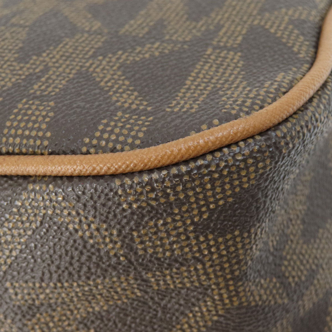 MICHAEL KORS Handbag PVC Brown MK Signature 2WAY Women Used Authentic