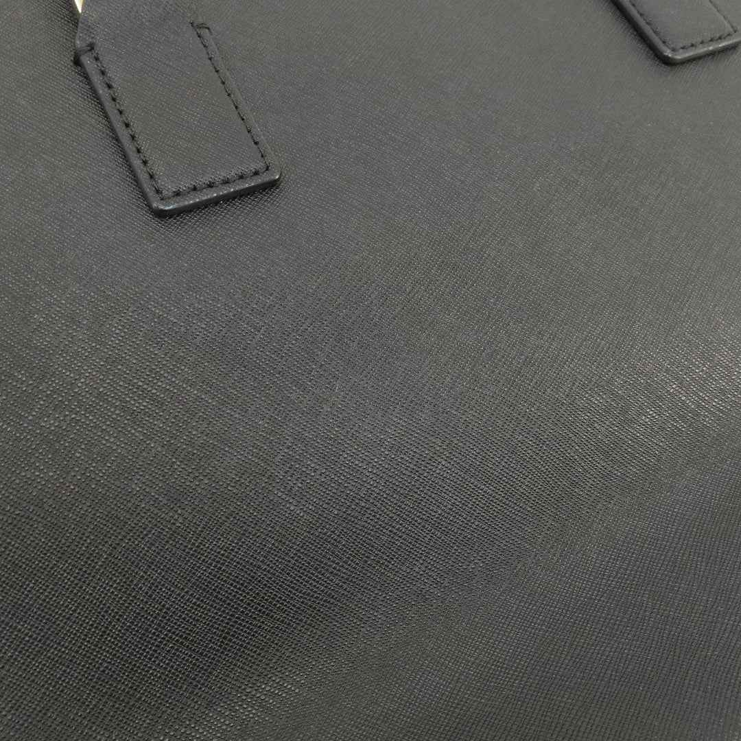 Kate Spade Tote Bag leather black logo Women Used Authentic