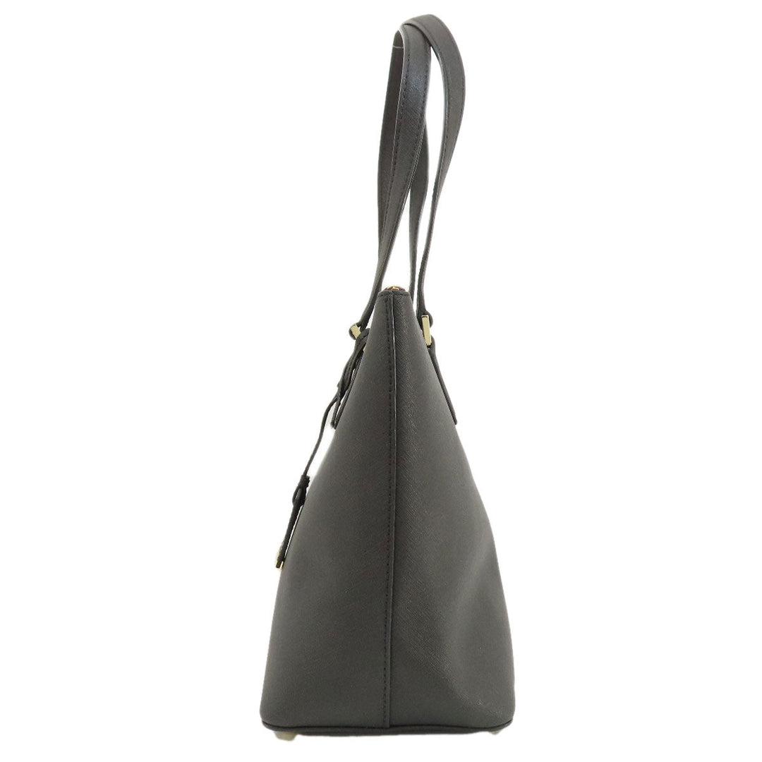 Kate Spade Tote Bag leather black logo Women Used Authentic