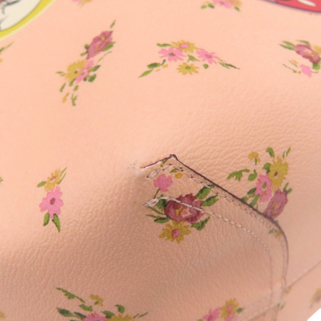 COACH Tote Bag F29359 PVC pink Reversible Disney Collaboration Women Used Authentic