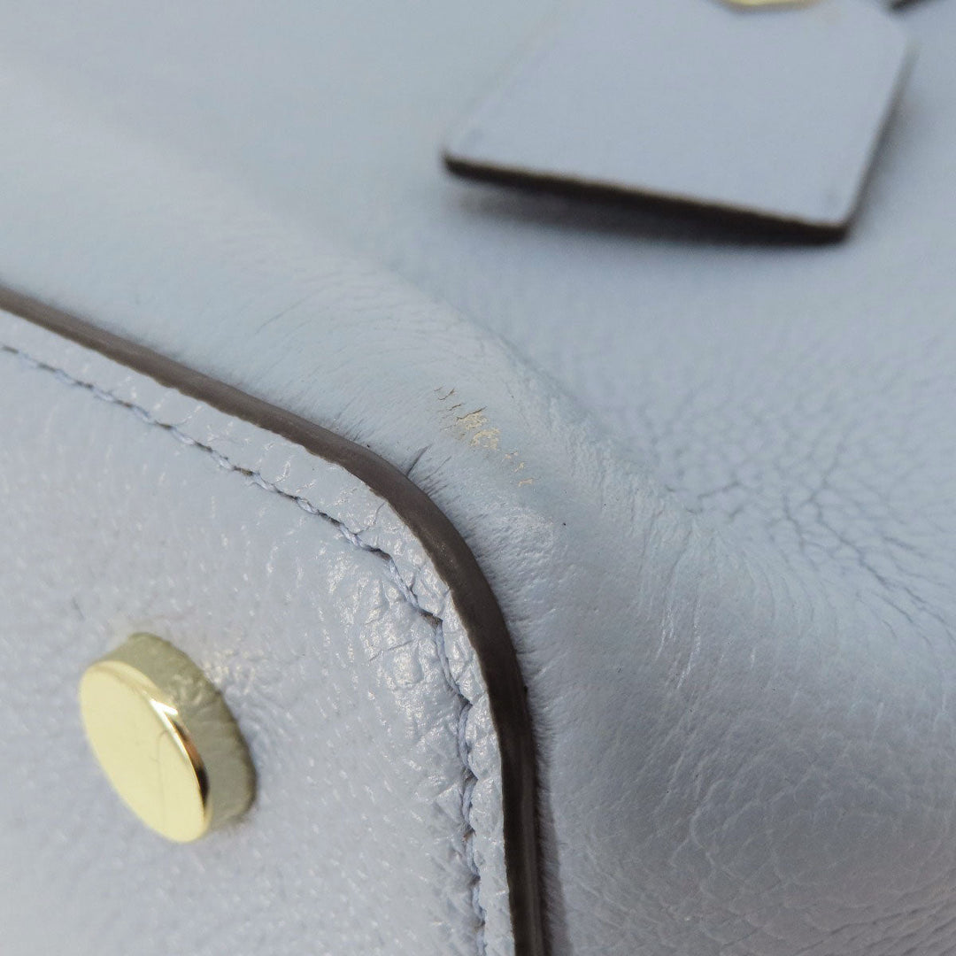 Kate Spade Tote Bag leather blue 2WAY