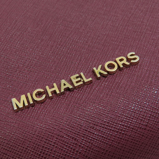 MICHAEL KORS Handbag leather purple 2WAY Women Used Authentic