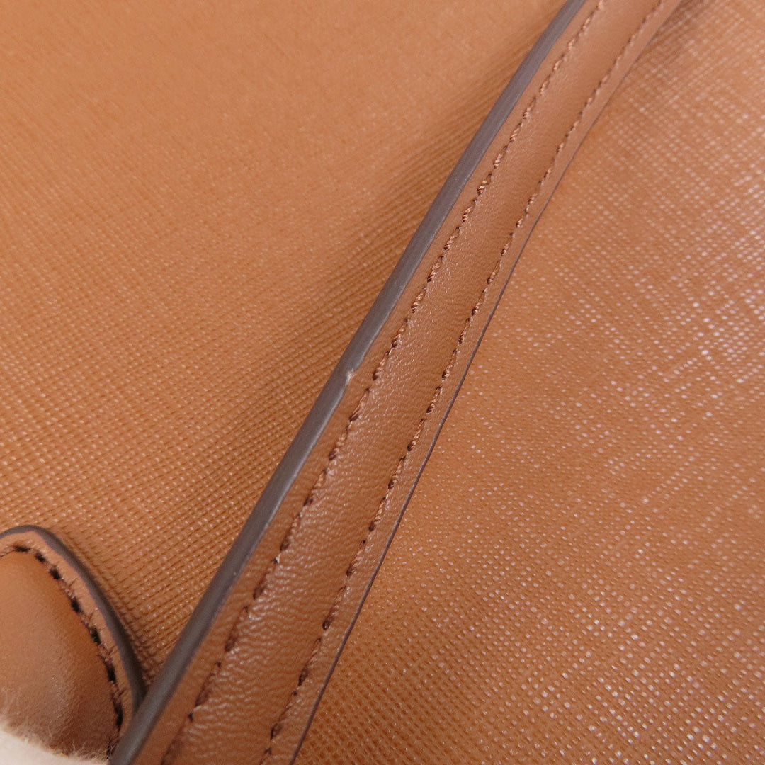 MICHAEL KORS Tote Bag PVC Brown logo Women Used Authentic