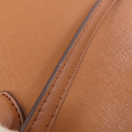 MICHAEL KORS Tote Bag PVC Brown logo Women Used Authentic