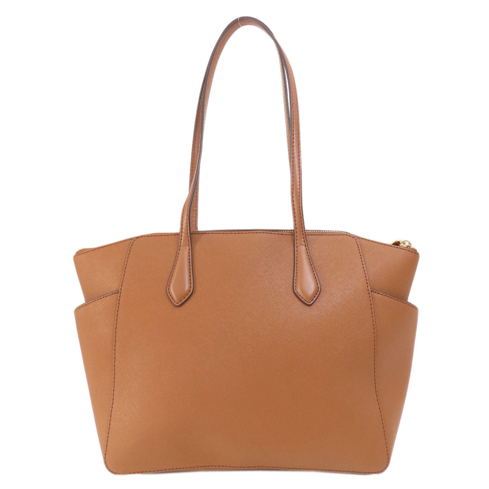 MICHAEL KORS Tote Bag PVC Brown logo Women Used Authentic