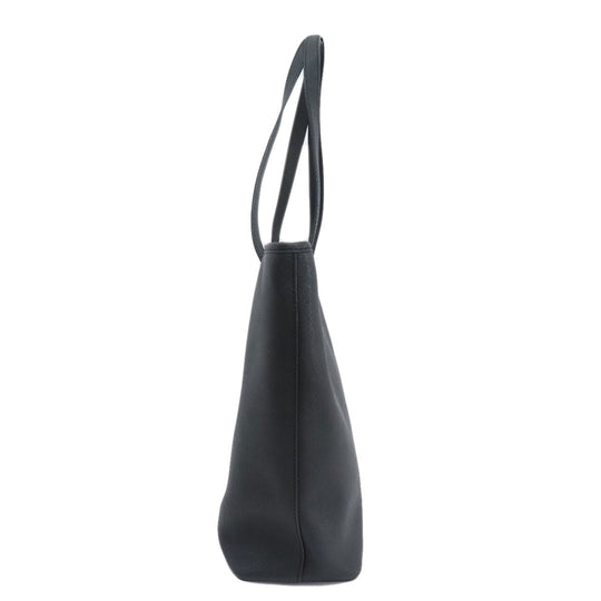 MICHAEL KORS Tote Bag PVC black logoMetal Women Used Authentic
