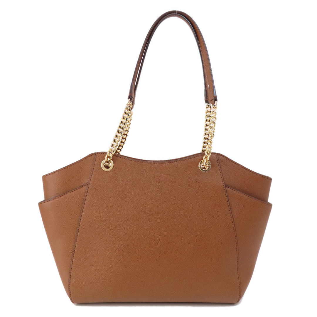 MICHAEL KORS Tote Bag PVC Brown logo Women Used Authentic
