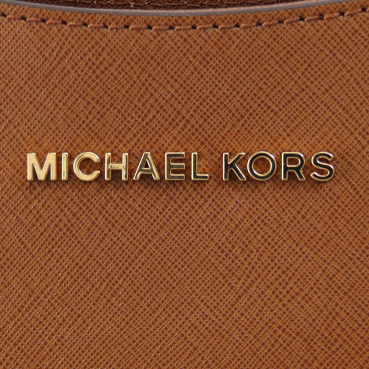MICHAEL KORS Tote Bag PVC Brown logo Women Used Authentic