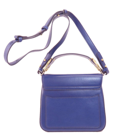 Chloe Shoulder Bag leather purple Chloe C Long Shoulder Women Used Authentic