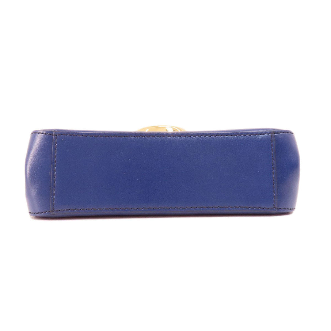Chloe Shoulder Bag leather purple Chloe C Long Shoulder Women Used Authentic