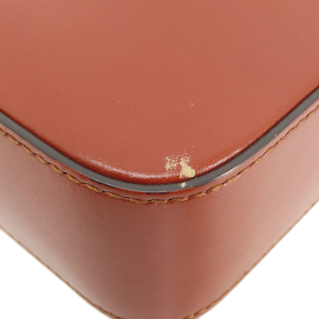 Chloe Shoulder Bag leather Brown Mini long Shoulder Chloe C 2WAY Women Used Authentic