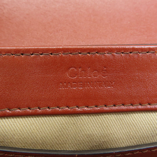 Chloe Shoulder Bag leather Brown Mini long Shoulder Chloe C 2WAY Women Used Authentic