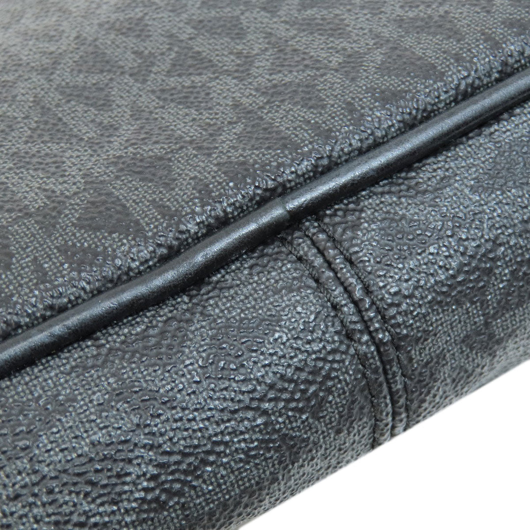 MICHAEL KORS Shoulder Bag PVC Dark gray MK signature