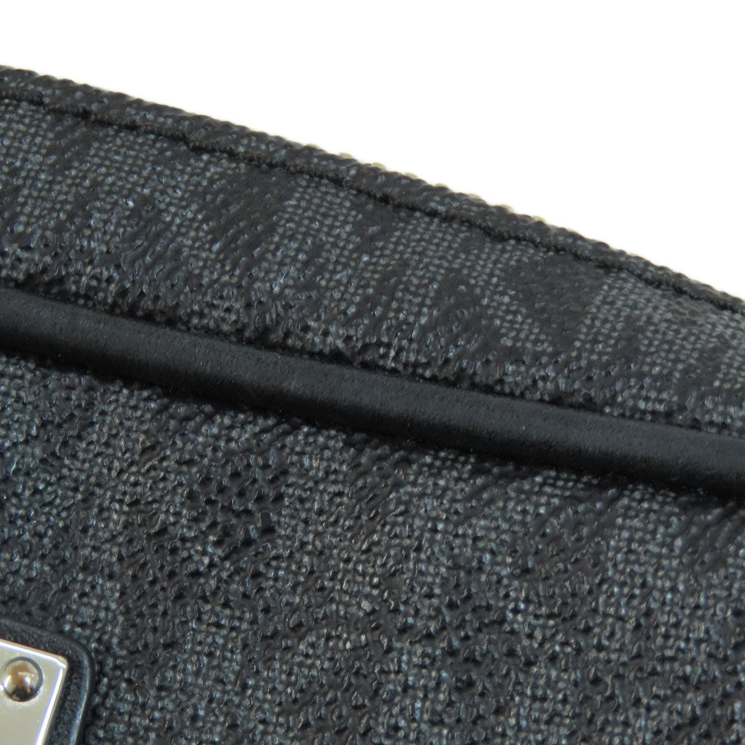 MICHAEL KORS Shoulder Bag PVC Dark gray MK signature