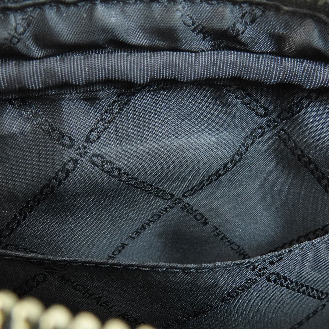 MICHAEL KORS Shoulder Bag PVC Dark gray MK signature