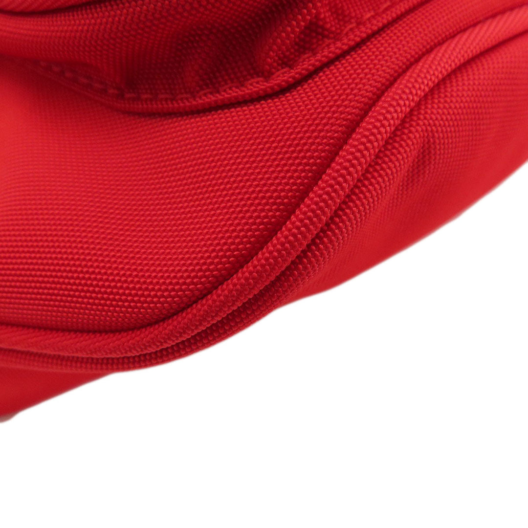 BALENCIAGA Sling bag canvas Red logo Women Used Authentic