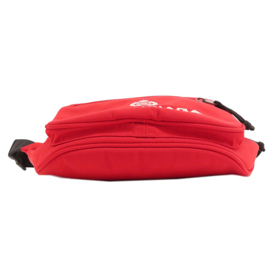 BALENCIAGA Sling bag canvas Red logo Women Used Authentic