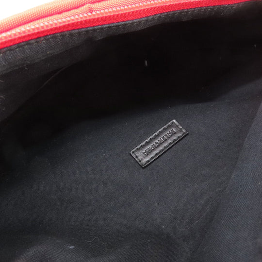 BALENCIAGA Sling bag canvas Red logo Women Used Authentic