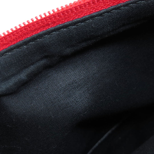 BALENCIAGA Sling bag canvas Red logo Women Used Authentic