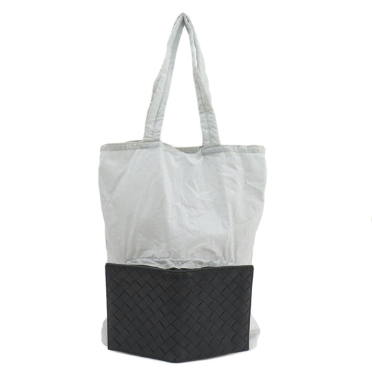 BOTTEGAVENETA Tote Bag Leather, Nylon black Eco Bag INTRECCIATO Women Used Authentic