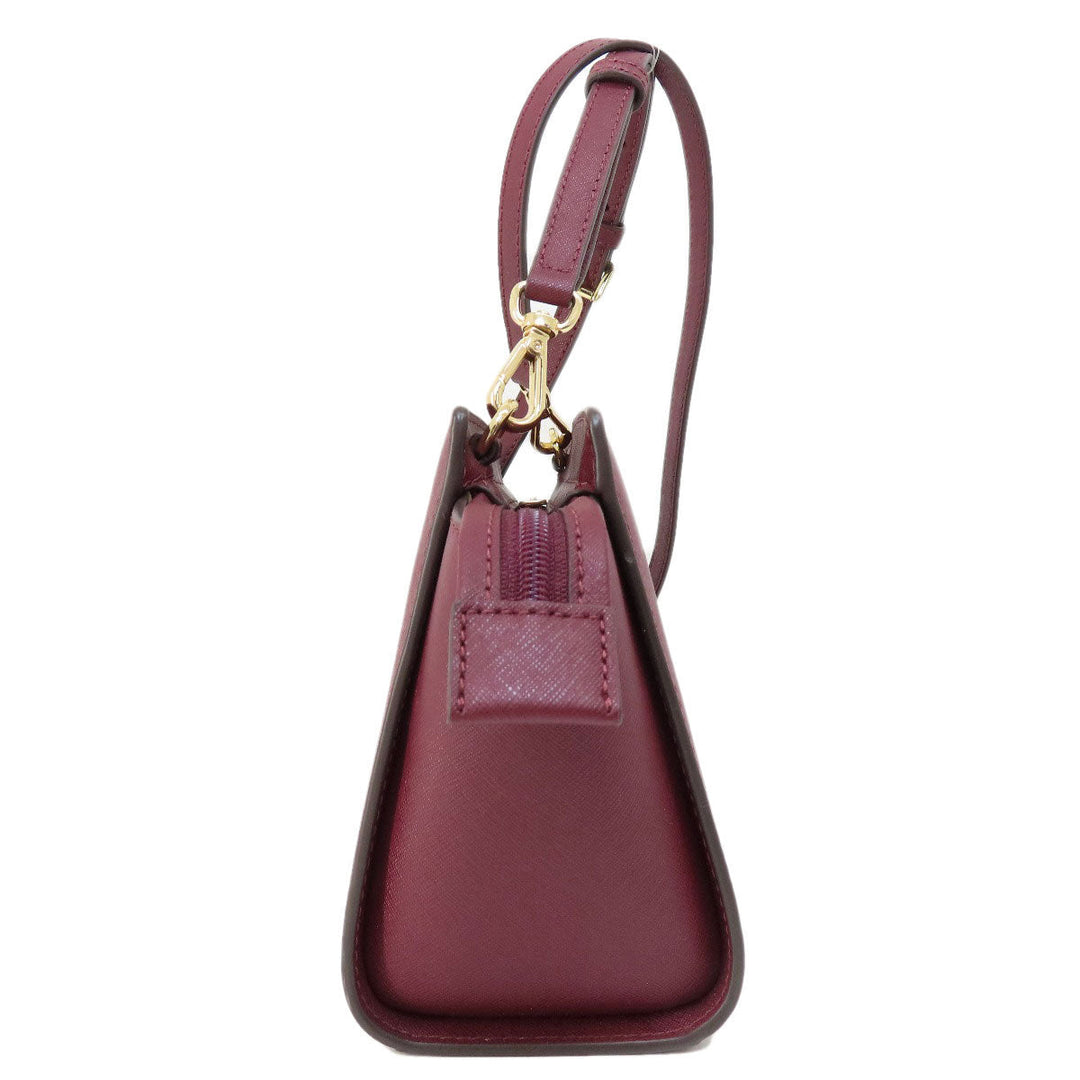 MICHAEL KORS Shoulder Bag PVC Red logo Women Used Authentic