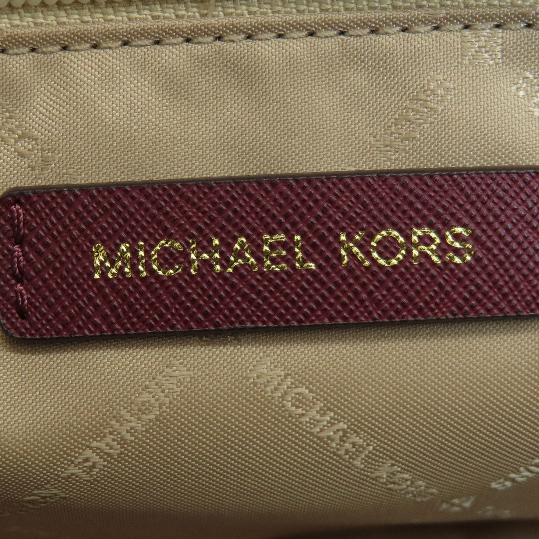 MICHAEL KORS Shoulder Bag PVC Red logo Women Used Authentic
