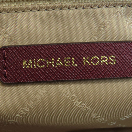 MICHAEL KORS Shoulder Bag PVC Red logo Women Used Authentic