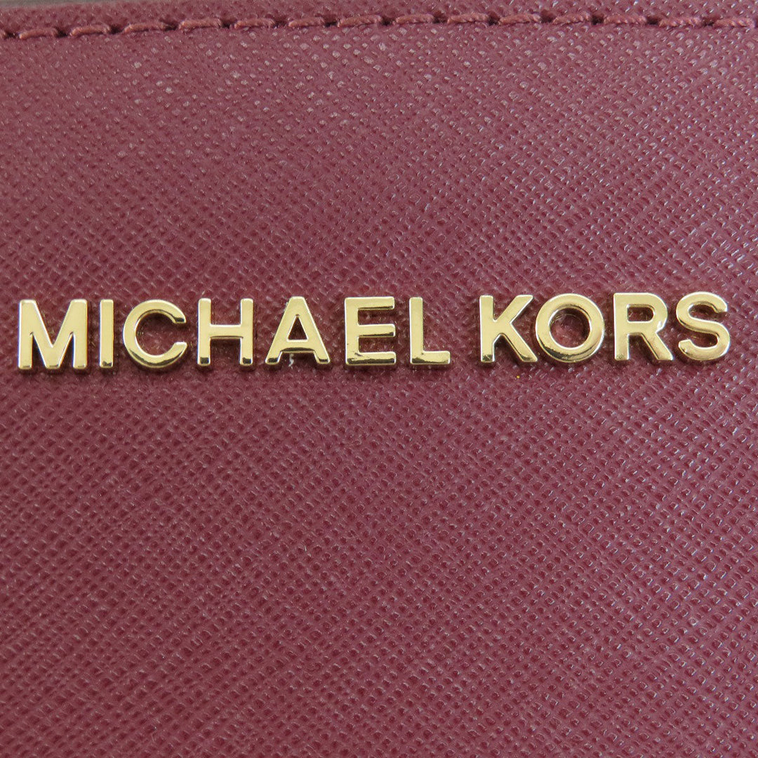 MICHAEL KORS Shoulder Bag PVC Red logo Women Used Authentic
