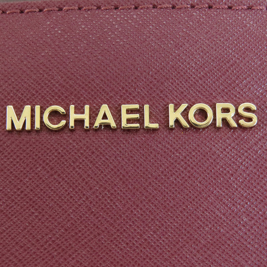 MICHAEL KORS Shoulder Bag PVC Red logo Women Used Authentic