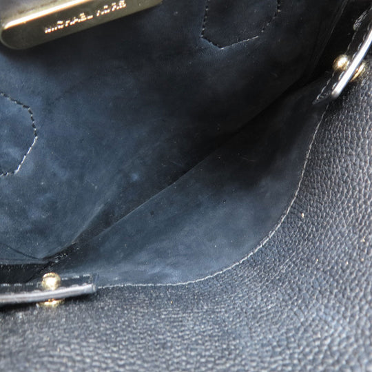 MICHAEL KORS Handbag leather black logo 2WAY Women Used Authentic