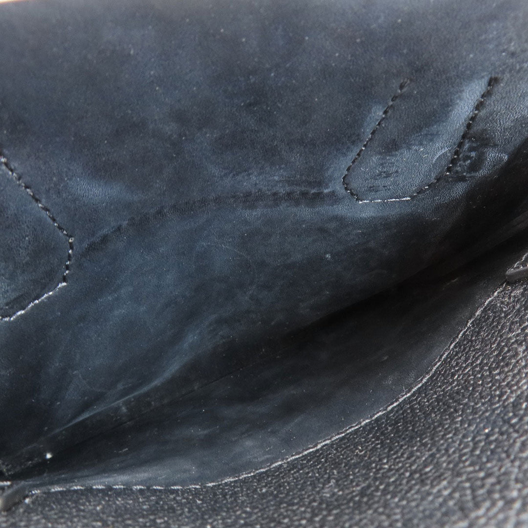 MICHAEL KORS Handbag leather black logo 2WAY Women Used Authentic