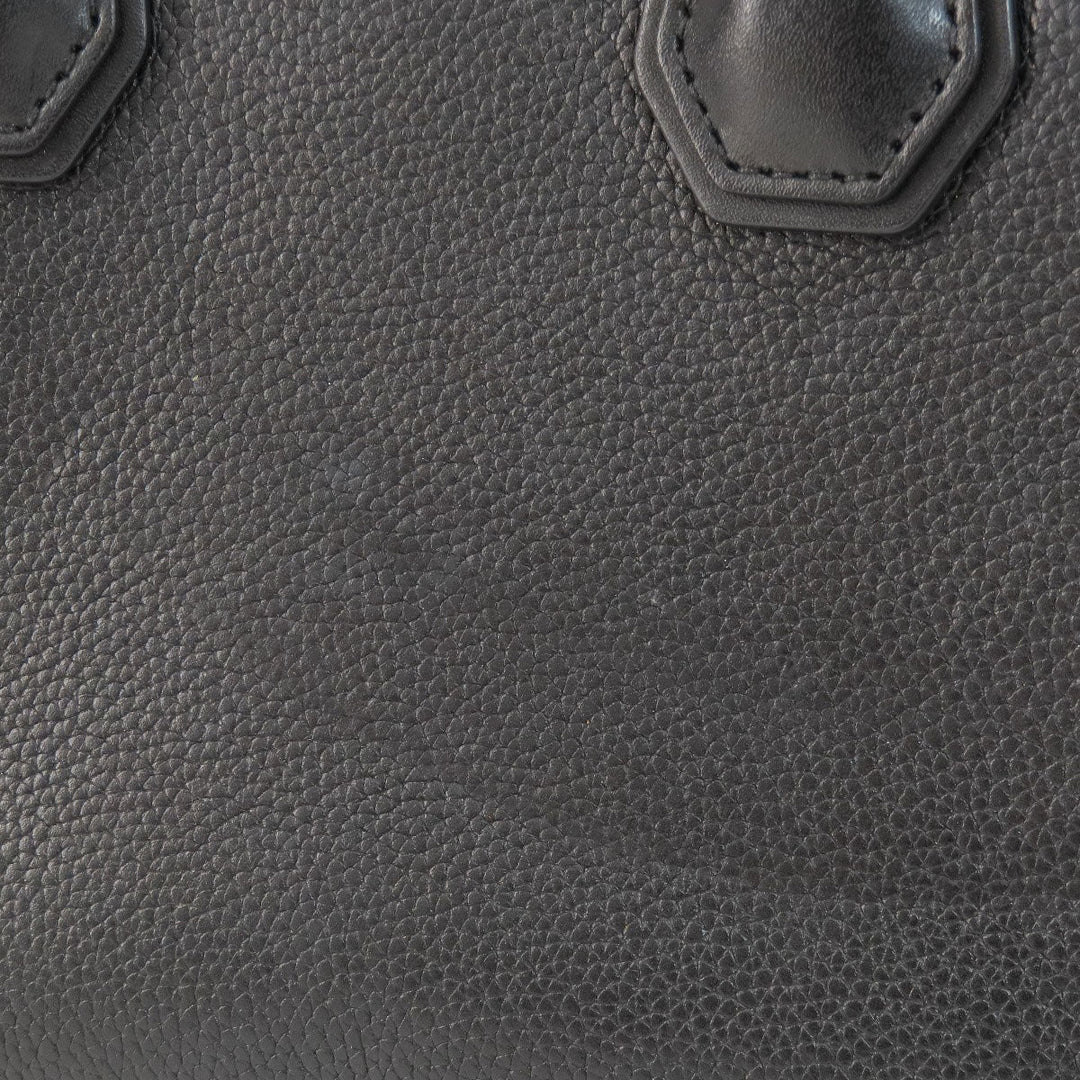 MICHAEL KORS Handbag leather black logo 2WAY Women Used Authentic